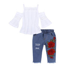 2021 Brand Casual Baby Girl Summer Clothes Fashion Conjunto Menina Spring Girls Boutique Outfits Flowers Girls Clothes Sets 2024 - buy cheap