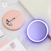 Youpin Портативный зеркало для макияжа с светодиодный светильник мини карманный зеркало для макияжа с светильник s Touch Управление косметический инструмент для женщин 2024 - купить недорого