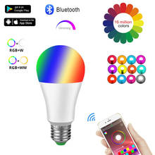 15W RGBW Bluetooth B22 E27 WiFi Smart Led Bulb BT Mesh Net Group Smart Led Light Lamp Color Change Dimmable By IOS / Android APP 2024 - buy cheap