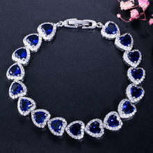 Fashion luxury Exquisite AAA Zircon Bracelet S925 Sterling Silver  Gemstone Bracelet Sapphire Emerald Luxury Jewelry 2024 - buy cheap