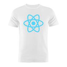 Camiseta Unisex de algodón 100%, programador de desarrollador, React Js, Biblioteca de 230, obra de arte minimalista divertida, regalo 2024 - compra barato