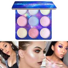Beautiful Glitter Professional Eyeshadow Palette 9 Colors Contour Face Powder Glow Concealer Highlight Eyeshadow Makeup Palette 2024 - buy cheap