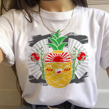 Pineapple Kawaii Harajuku Funny T Shirts Women Ullzang Cute Fruit 90s T-shirt Korean Style Summer Tshirt Graphic Top Tees Female 2024 - buy cheap