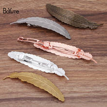 BoYuTe-Pinzas para el pelo de plumas de Metal, accesorios para el cabello Diy, Vintage, 110x23MM, 10 unids/lote, venta al por mayor 2024 - compra barato