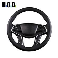 Black Artificial Leather Hand-Stitched Car Steering Wheel Cover for Cadillac XT5 XTS ATSL XT5 SRX CT6 Interior Accessories 2024 - buy cheap