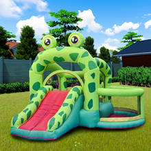Giant Outdoor Inflatable Toys Kids Bounceland Castle W/pool Slider Inflatable Frog Bounce House Bouncer Moonwalk With Air Blower 2024 - buy cheap