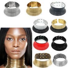 Collar de resina ajustable para mujer, gargantilla de estilo Punk africano Vintage, 9 colores, para regalo de fiesta, novedad 2024 - compra barato