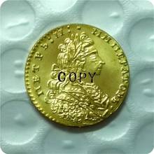 1729 Россия Золотая копия монеты памятные монеты-копия монет медаль коллекционные монеты 2024 - купить недорого