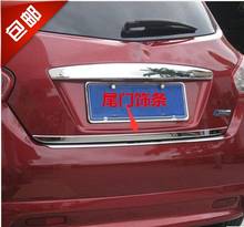 Tailgate Rear Door Bottom Cover Molding Trim Stainless Steel back door trim car Accessories for Nissan Tiida 2011-2018 2024 - buy cheap