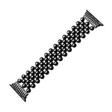 Band for Apple Watch iWatch Series 5 4 3 2 1 Fashionable Black Beaded Faux Agate Women Replacement Bracelet 38 42 40 44 mm Strap 2024 - buy cheap