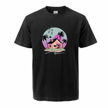 Мужская хлопковая футболка с принтом в стиле ретро Vaporwave, летняя хлопковая Футболка с круглым вырезом и короткими рукавами в стиле хип-хоп 2020 2024 - купить недорого