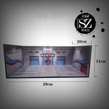 1/64, Мартини, автомобиль, гаражная сцена, фотодоска, коллекционная витрина, Игрушечная модель, аксессуары 2024 - купить недорого