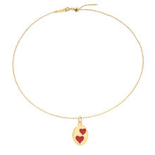 Acessório para colar feminino, pingente dourado formato de estrela e coração, acessório para fazer joias 2024 - compre barato