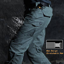 Pantalones tácticos militares para hombre, pantalón grande con múltiples bolsillos del ejército SWAT, de carga, informal, de algodón, de seguridad, de combate 2024 - compra barato