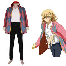 Anime Howl‘s Moving Castle-Howl Cosplay Costume Shirt Coat Cloak Outfits Halloween Carnival Party Fancy Suit 2024 - buy cheap