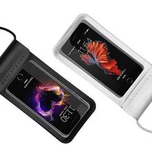 Универсальный Водонепроницаемый Чехол для телефона с сенсорным экраном, сумка для сухого дайвинга с ремешком на шею для iPhone Xiaomi samsung huawei 2024 - купить недорого