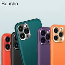 Boucho For iPhone SE 11pro XS Max XR X 11 Pro Max hard plastic PU Leather Skin Phone Cases For iPhone 8 7 6 6S plus 8plus Cover 2024 - buy cheap