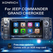 Xonrich AutoRadio 1 Din Car DVD Player For Chrysler 300c Jeep Grand Cherokee Compass Dodge RAM Wrangle GPS Head Unit Multimedia 2024 - buy cheap