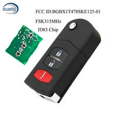 Chave remota dobrável para mazda 2 3 5 drive drive fsk 315mhz 4d63 chip 80bits fccid: 2024 - compre barato