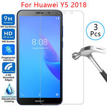 Закаленное стекло для защиты экрана для huawei y5 lite prime 2018, чехол для y 5 5y light y5lite y5prime y52018, защитный чехол 2024 - купить недорого