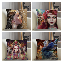 Musige-funda de almohada cuadrada personalizada para mujer, de fantasía, con cremallera, 35x35,40x40,45x45cm, envío directo 2024 - compra barato