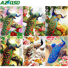 AZQSD Diamond Painting Peacock Full Square/Round Drill Diamond Embroidery Animal Mosaic Rhinestones Gift Handmade Home Decor 2024 - buy cheap