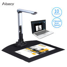 Aibecy-scanner de câmera portátil bk52, scanner de alta velocidade com luz led, tamanho de captura a3, hd 10, mega-pixels, usb 2.0 2024 - compre barato