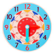 Reloj de madera Montessori para niños, juguete educativo para la enseñanza temprana, ayuda en hora, minuto y segundos, juguetes de regalo 2024 - compra barato