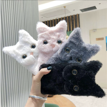 Cute Plush Cat Case For Oneplus 5 5T 6 6T 7 7T 8 UW Pro 8T Plus Nord N10 N100 5G Mclaren Winter Warm Furry Fluffy Silicone Cover 2024 - buy cheap