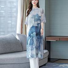 Roupa chinesa tradicional feminina 2020, robe chinês vintage, conjunto de 2 peças, vestuário feminino oriental, dois estilos, 10328 2024 - compre barato
