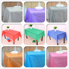 PEVA Waterproof Tablecloth Table Cloth Rectangular Plastic Dining Table Desk Cover for Birthday Party One Time Use Disposable 2024 - buy cheap