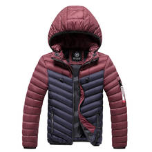 New Fashion Men Jacket Coat Winter Men's Cotton Silm Fit Collar Coats Male Parkas Coat Waterproof Outerwear Headphone size 3XL 2024 - buy cheap