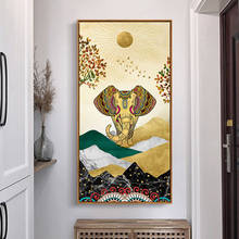 Thai Style Auspicious Elephants In India Posters And Prints Canvas Art Painting Wall Pictures For Hallway Living Room Home Decor 2024 - buy cheap