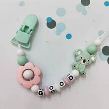 Cartoon Baby Pacifier Chain Cute Bear Letter Newborn Teether Toys Nipple Holder K1MA 2024 - buy cheap