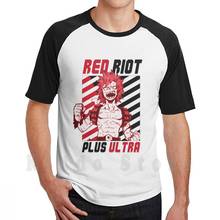 Eijiro Kirishima ( Red Riot ) Plus Ultra-Camiseta estampada para hombre, Camiseta de algodón, camiseta fresca de Kirishima Boku No Hero Academia, Anime Bnha 2024 - compra barato