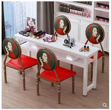 New nail table single double simple modern nail salon table economical nail table and chair set 2024 - buy cheap