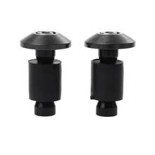 CNC Aluminum Handlebar Grips Bar End Slider Cap Plug Motorcycle Dirt Bike 17mm Black 2024 - buy cheap