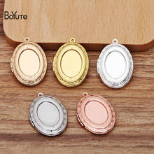 BoYuTe 10Pcs 6 Cores 22*29MM 13*18 MILÍMETROS Cabochon Bandeja Base de Pingente Oval Medalhão Flutuante medalhão 2024 - compre barato