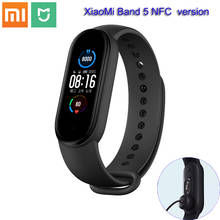 Original Xiaomi band 5 NFC version multi-function NFC/ 14 days long battery life / magnetic charging / 11 sports mode watches 2024 - buy cheap