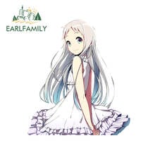 Earlfamily-adesivo à prova de arranhões para menma anohana, 13cm x 11.4cm, para carro, ar-condicionado, decalque à prova d'água com windows 2024 - compre barato