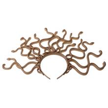 Halloween Vintage Medusa Snake Costume Headband Cosplay Dress-up Party Supplies 2024 - buy cheap