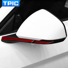 TPIC Car Rearview Mirror Anti-rub Strips Anti-collision Carbon Fiber Stickers Decals For Ford Mustang 2015-2019 auto accessories 2024 - buy cheap