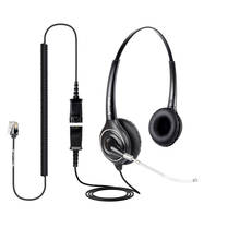 Headset qd com tomada rj9 com micro cancelamento de ruído, para yealink, p anasônico, ssom, avô, telefones avaya série 1600 9600 2024 - compre barato