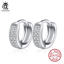 ORSA JEWELS Real 925 Sterling Silver Women Earrings Small Circle 10 MM Silver Color 2019 Trendy Female Wedding Jewelry SE102 2024 - buy cheap