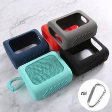 Funda de silicona a prueba de polvo, carcasa protectora anticaída para altavoz, accesorios para altavoz compatibles con Bluetooth JBL GO 3 GO3 2024 - compra barato