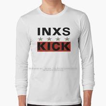 Inxs удар футболка с длинным рукавом 100% натуральный хлопок большой Размеры музыкальной группы 80 S Aussie 2024 - купить недорого