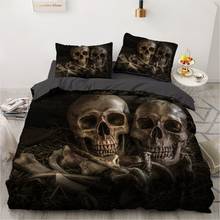 3D Bedding Sets Duvet Quilt Cover Set Comforter Bed Linen Pillowcase King Queen Full Double Size Skull Lover Home Texitle 2024 - buy cheap