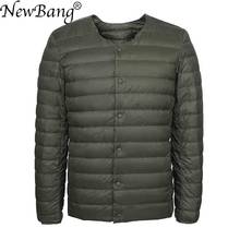 NewBang Matt Fabric Ultra Light Down Jacket Men Men's Down Jacket  Slim Windproof Portable O-Neck Lightweight Coat Warm Liner 2024 - buy cheap