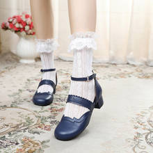 Japanese summer sweet lolita shoes Mary Jane  kawaii girl tea party princess kawaii shoes  retro  women shoes loli cosplay cos 2024 - buy cheap