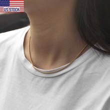 2MM Thin Box Chain Choker for Men Women Round Box Link Stainless Steel Necklace 16inch Dropship US Stock Jewelry KN385US 2024 - buy cheap